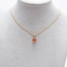 画像3: 【 一点もの 】 サンストーン ペンダントトップ 7mm タンザニア産 Sunstone 一粒ペンダント ネックレス シンプルペンダント 天然石 パワーストーン カラーストーン (3)