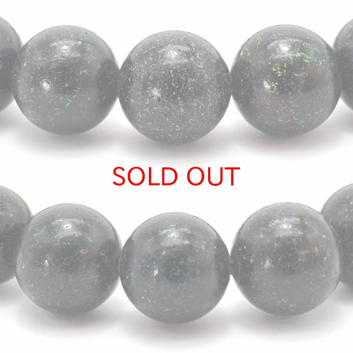 画像2: 【 一点もの 】 ブラックオパール ブレスレット 10mm オーストラリア産 オパール Black opal ブレス 10月誕生石 天然石 パワーストーン カラーストーン (2)