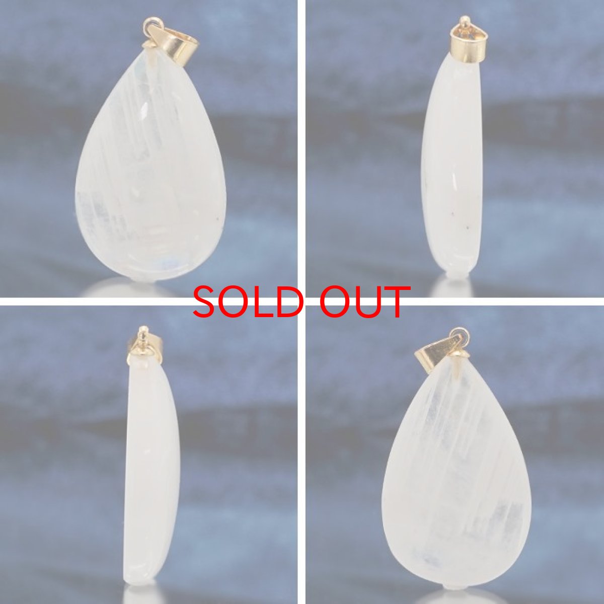 画像2: 【 一点もの 】 レインボームーンストーン ペンダントトップ 4.5g ドロップ スリランカ産 日本製 Moon stone ムーンストーン ６月誕生石 一粒ペンダント ネックレス 天然石 パワーストーン カラーストーン (2)