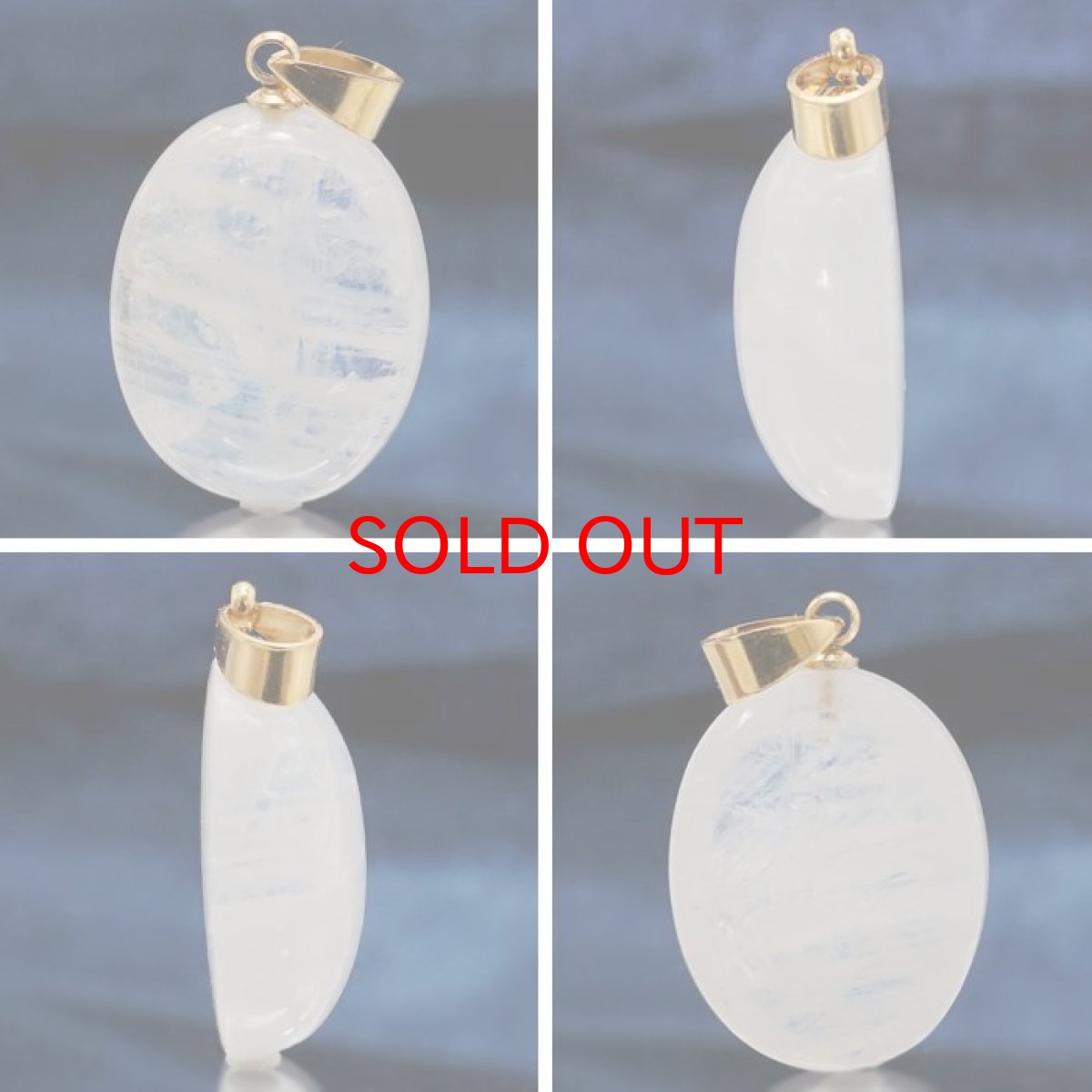 画像2: 【 一点もの 】 ロイヤルブルームーンストーン ペンダントトップ 5.0g 楕円形 スリランカ産 日本製 Moon stone ムーンストーン ブルー 6月誕生石 一粒ペンダント ネックレス 天然石 パワーストーン カラーストーン (2)