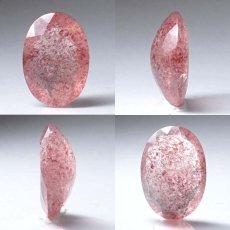 画像2: 【一点物】ストロベリークォーツ ルース 5.0ct オーバルカット カザフスタン産 レピドクロサイト ピンクエピドート 天然石 パワーストーン ギフト プレゼント カラーストーン (2)