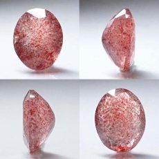 画像2: 【一点物】ストロベリークォーツ ルース 3.2ct オーバルカット カザフスタン産 レピドクロサイト ピンクエピドート 天然石 パワーストーン ギフト プレゼント カラーストーン (2)