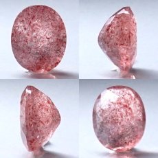 画像2: 【一点物】ストロベリークォーツ ルース 4.1ct オーバルカット カザフスタン産 レピドクロサイト ピンクエピドート 天然石 パワーストーン ギフト プレゼント カラーストーン (2)