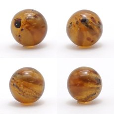 画像13: タイガーアンバー 丸玉 インドネシア産 丸玉 15mm 【 一点もの 】amber アンバー スマトラ琥珀 植物の化石 天然石 パワーストーン カラーストーン (13)