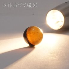 画像7: タイガーアンバー 丸玉 インドネシア産 丸玉 15mm 【 一点もの 】amber アンバー スマトラ琥珀 植物の化石 天然石 パワーストーン カラーストーン (7)