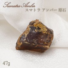 画像1: スマトラブルーアンバー 原石 インドネシア産 【 一点もの 】amber アンバー スマトラ産 琥珀 植物の化石 天然石 パワーストーン カラーストーン (1)