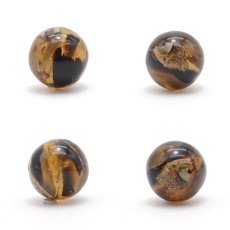 画像13: タイガーアンバー 丸玉 インドネシア産 丸玉 14mm 【 一点もの 】amber アンバー スマトラ琥珀 植物の化石 天然石 パワーストーン カラーストーン (13)
