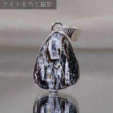 画像3: アストロフィライト ペンダントトップ ロシア産 Astrophyllite 日本製 SV925 【 1点もの 】 ネックレス ペンダント シルバー necklace pendant 浄化 お守り 天然石 パワーストーン カラーストーン (3)