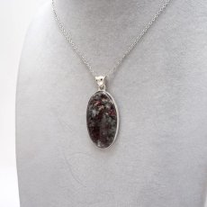 画像5: ユーディアライト ペンダントトップ ロシア産 Eudialyte 日本製 SV925 【 1点もの 】 ネックレス ペンダント シルバー necklace pendant 浄化 お守り 天然石 パワーストーン カラーストーン (5)