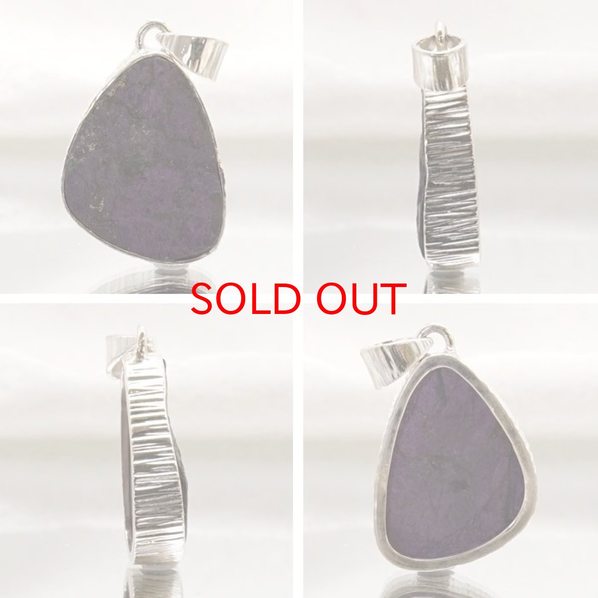 画像2: パープライト ペンダントトップ ナミビア産 Purpurite 日本製 SV925 【 1点もの 】 ネックレス ペンダント シルバー necklace pendant 浄化 お守り 天然石 パワーストーン カラーストーン (2)