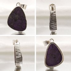 画像2: パープライト ペンダントトップ ナミビア産 Purpurite 日本製 SV925 【 1点もの 】 ネックレス ペンダント シルバー necklace pendant 浄化 お守り 天然石 パワーストーン カラーストーン (2)