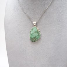 画像5: バリサイト ペンダントトップ ドイツ産 Variscite 日本製 SV925 【 1点もの 】 ネックレス ペンダント シルバー necklace pendant 浄化 お守り 天然石 パワーストーン カラーストーン (5)