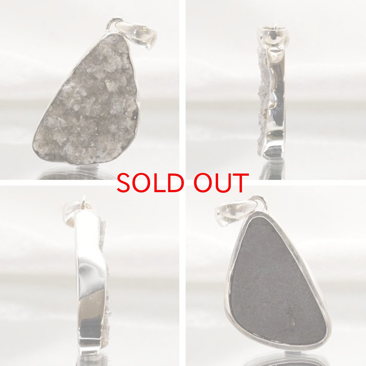 画像2: 【20%OFFセール】 スモーキーアポフィライト ペンダントトップ インド産 Smoky apophylite 日本製 SV925 【 1点もの 】 ネックレス ペンダント シルバー necklace pendant 浄化 お守り 天然石 パワーストーン カラーストーン (2)