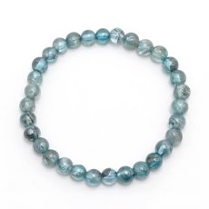 画像3: ブルージルコン ブレスレット カンボジア産 丸玉 6mm Blue Zircon 【 一点もの 】 ジルコン １２月誕生石 天然石 パワーストーン カラーストーン (3)