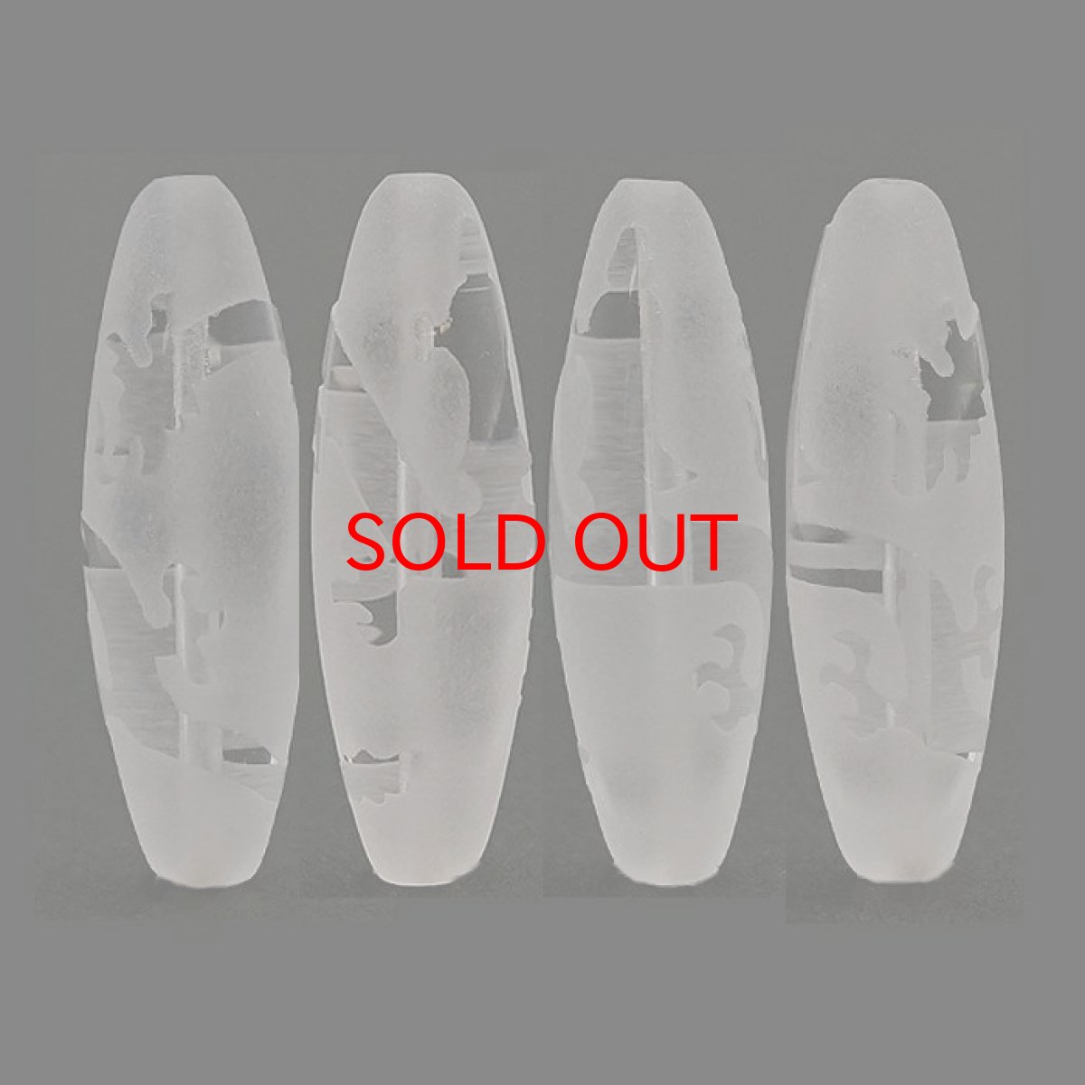 画像2: 【一粒売り】 天珠 ジービーズ 観音菩薩 約36mm チベット 水晶 龍 天然石 パワーストーン Dzi bead カラーストーン (2)