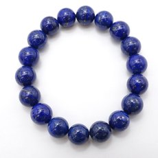 画像3: 【 一点もの 】 ラピスラズリ ブレスレット アフガニスタン産 ブレス 丸玉 12mm lapislazuli 瑠璃 浄化 お守り 天然石 パワーストーン カラーストーン (3)