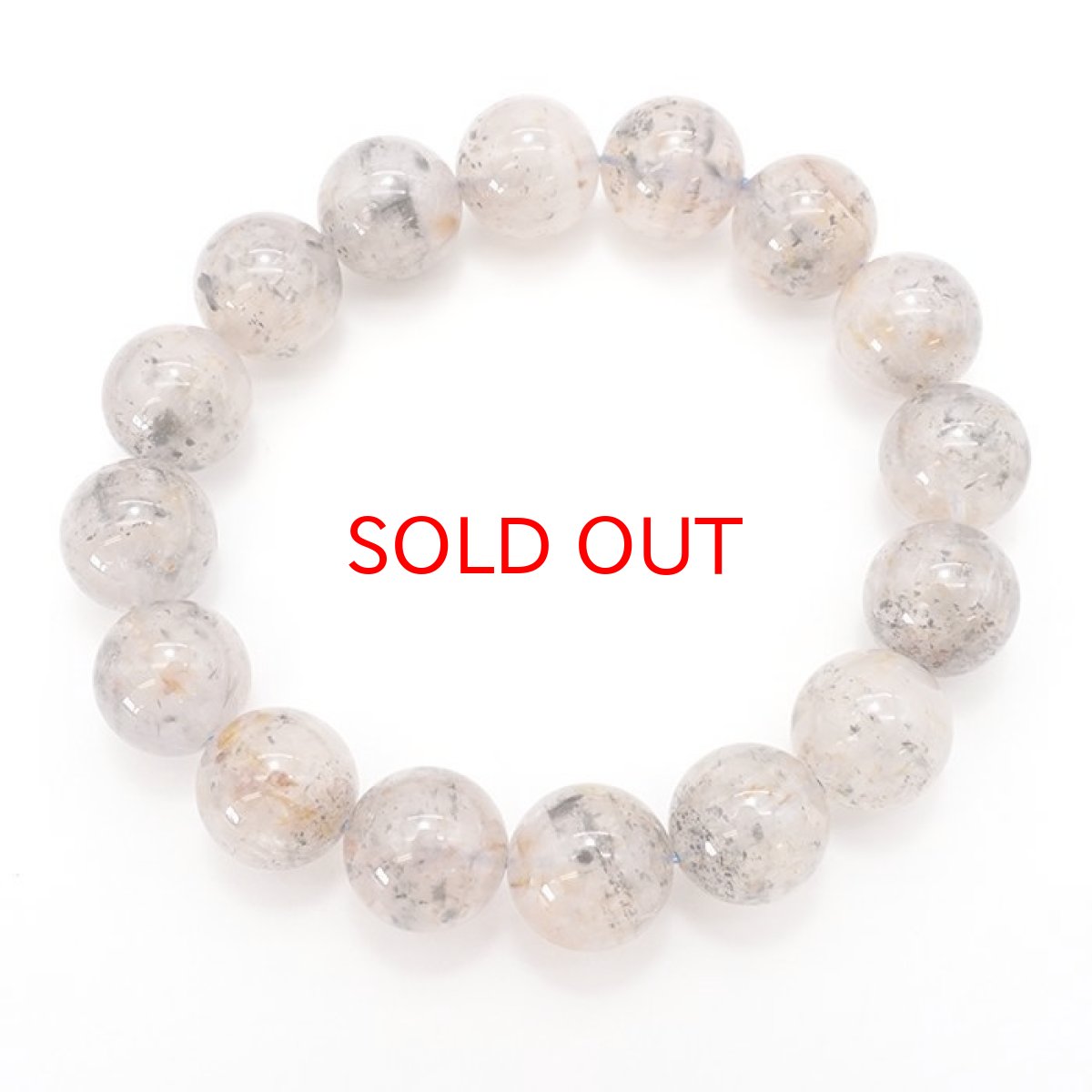 画像3: 【一点もの】ブレスレット ブレス オーラライト  ブラジル産 丸玉 13mm 天然石 パワーストーン 【送料無料】 カラーストーン (3)