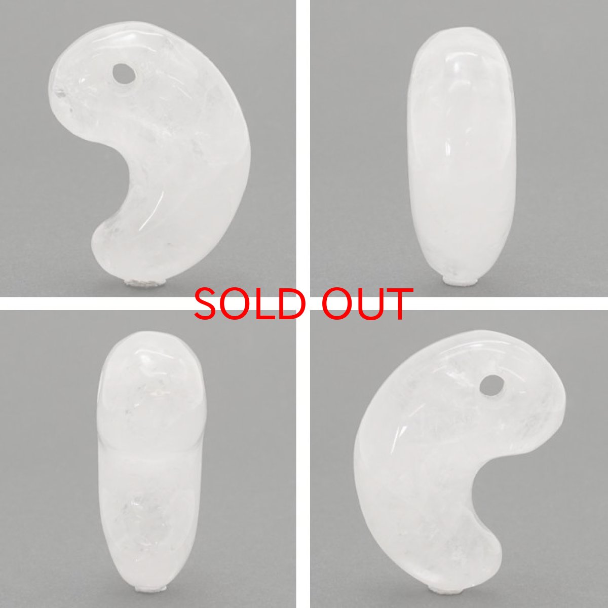 画像2: 山梨黒平黒水晶 勾玉 約30mm 【 一点もの 】 山梨県産 日本の石 稀少価値 日本銘石 国産水晶 黒平 お守り パワーストーン 天然石 カラーストーン (2)