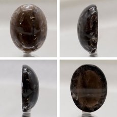 画像2: 山梨黒平黒水晶 ルース 約11.5ct 【 一点もの 】 山梨県産 日本の石 稀少価値 日本銘石 国産水晶 黒平 お守り パワーストーン 天然石 カラーストーン (2)