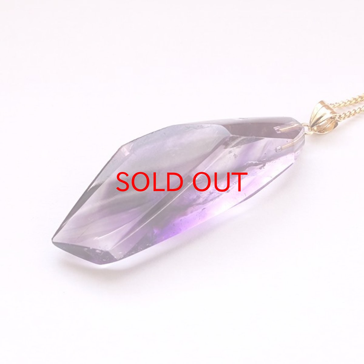 画像3: 【20%OFFセール】 エレスチャル スーパーフャントム ブラジル産 k18 ペンダントトップ ペンダント 天然石 パワーストーン ギフト プレゼント amethystelestial necklace カラーストーン (3)
