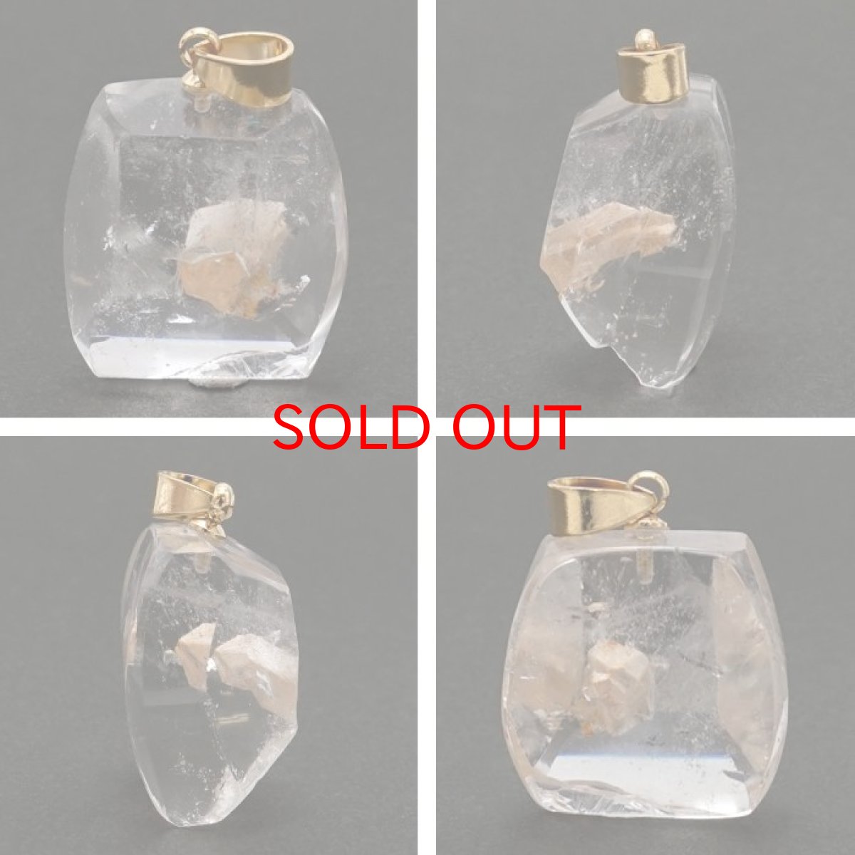 画像2: マニカラン水晶インクォーツ ペンダントトップ ヒマラヤ産 原石 【 一点もの 】 マニカラン水晶 インクォーツ 水晶 マニカランクォーツ 日本製 天然石 パワーストーン 浄化 お守り カラーストーン (2)