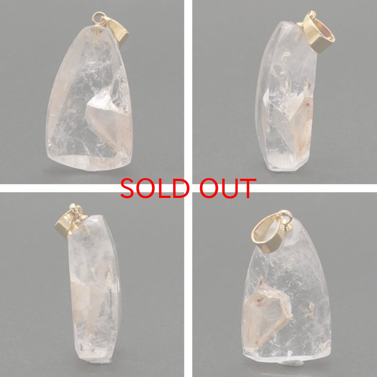 画像2: マニカラン水晶インクォーツ ペンダントトップ ヒマラヤ産 原石 【 一点もの 】 マニカラン水晶 インクォーツ 水晶 マニカランクォーツ 日本製 天然石 パワーストーン 浄化 お守り カラーストーン (2)