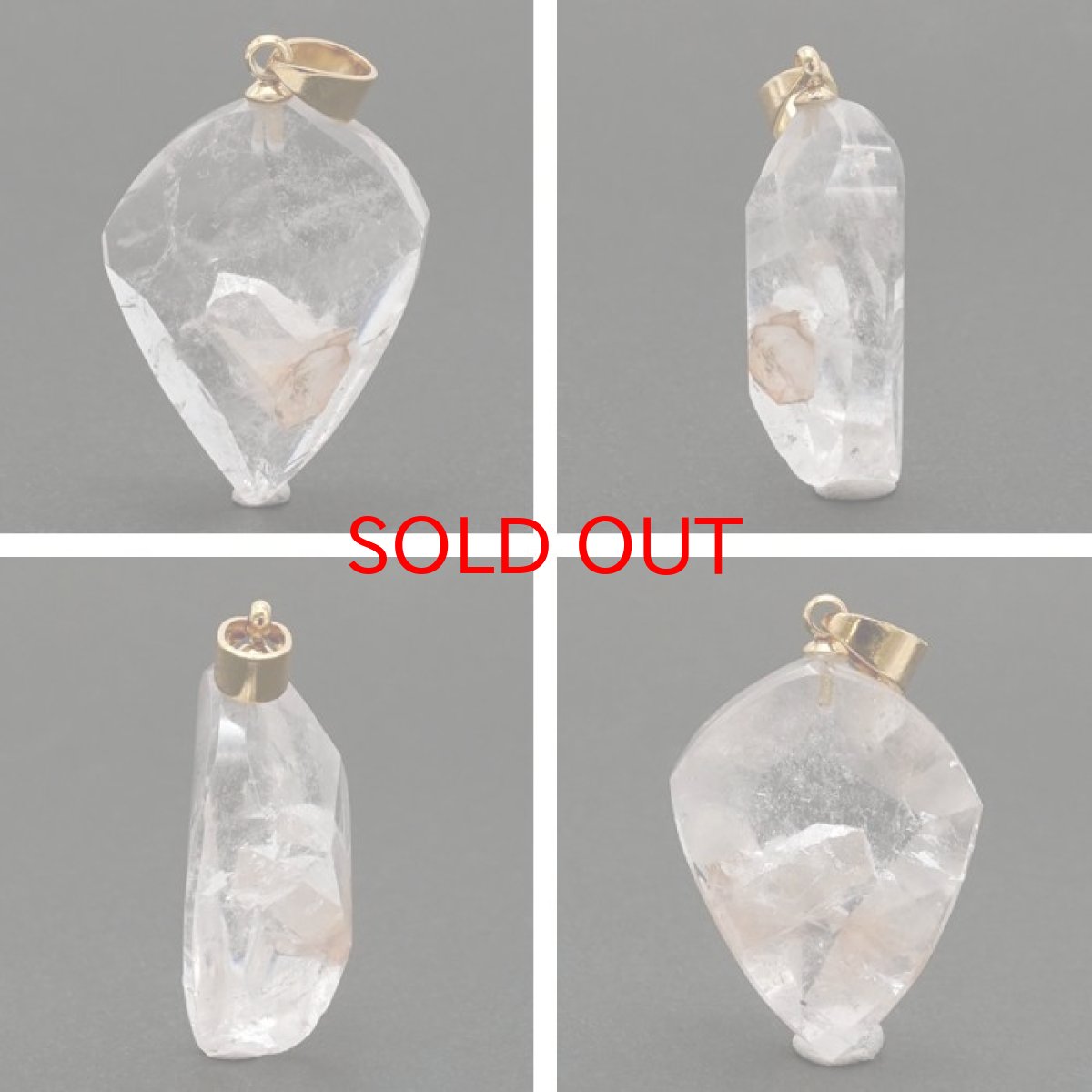 画像2: マニカラン水晶インクォーツ ペンダントトップ ヒマラヤ産 原石 【 一点もの 】 マニカラン水晶 インクォーツ 水晶 マニカランクォーツ 日本製 天然石 パワーストーン 浄化 お守り カラーストーン (2)