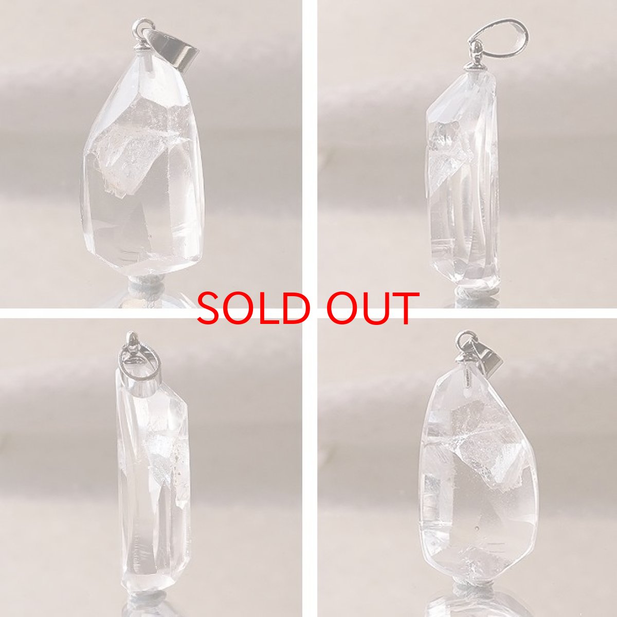 画像2: 【20%OFFセール】 【一点もの】 ヒマラヤクォーツインクォーツ ペンダントトップ ヒマラヤ産 ステンレス日本製 マニフェストクォーツ 水晶イン水晶 貫入水晶 quartz in quartz 天然石 パワーストーン カラーストーン (2)