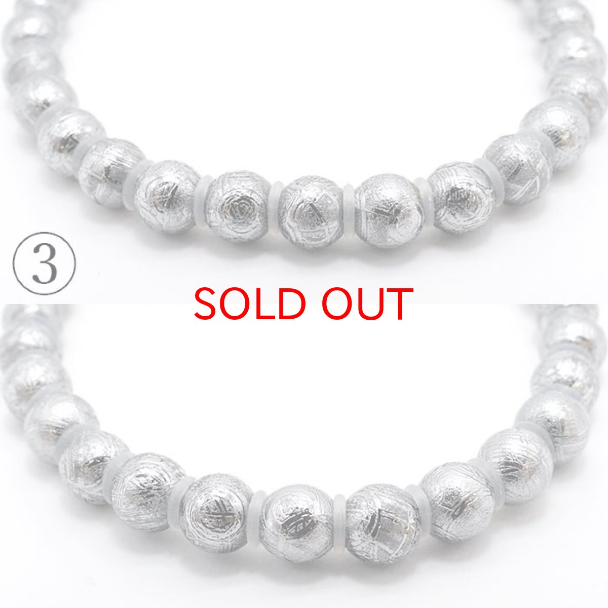 画像6: 【一点物】 ギベオンブレスレット 約6mm玉 ギベオン メッキ加工 ナミビア産  宇宙のパワー 隕石 チャネリング 浄化 天然石 パワーストーン カラーストーン (6)