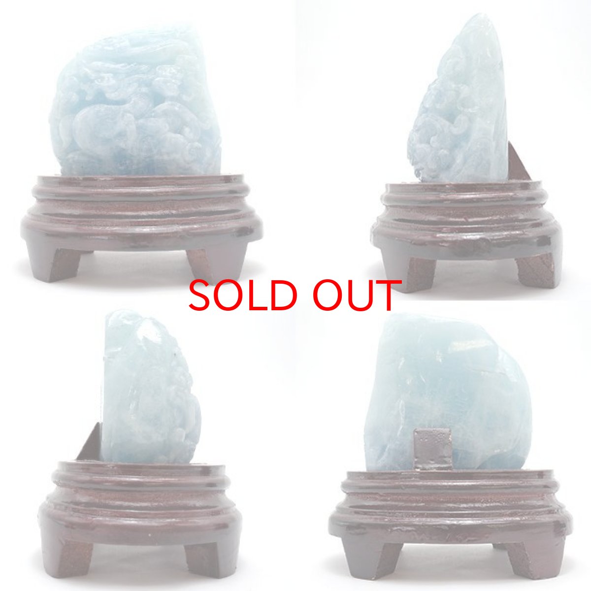 画像4: アクアマリン 風水彫り物 龍 一点もの  希少 誕生石 3月 ブラジル産 アンティーク 天然石 幸運　彫刻　原石 置物 彫物 風水 ヒーリング (4)