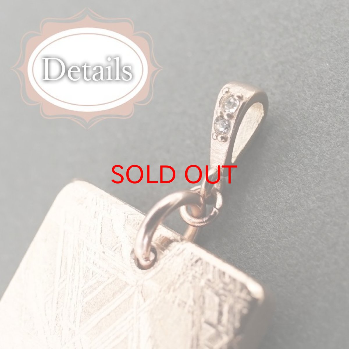 画像3: 【一点物】 ギベオン プレート 隕石 gibeon Gold ゴールド ペンダントトップ ST ステンレス 天然石 パワーストーン カラーストーン (3)