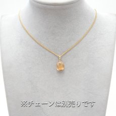 画像3: ラビットヘアールチル ペンダントトップ K18 ブラジル産 【 1点もの 】 金紅石入り水晶 黄金色 日本製 ゴールド ルチル ネックレス ペンダント 浄化 お守り 天然石 パワーストーン カラーストーン (3)