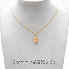 画像3: ラビットヘアールチル ペンダントトップ K18 ブラジル産 【 1点もの 】 金紅石入り水晶 黄金色 日本製 ゴールド ルチル ネックレス ペンダント 浄化 お守り 天然石 パワーストーン カラーストーン (3)