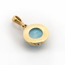 画像3: 【 一点もの 】 ラリマー ペンダントトップ ドミニカ産 日本製 Larimar ブルー・ペクトライト ネックレス お守り 浄化 天然石 パワーストーン カラーストーン (3)