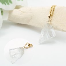 画像3: フェナカイト ラフ 原石 ペンダントトップ K18 5.3ct AAAランク 日本製 【 1点もの 】ロシア産 ラフ原石 Phenakite 希少石 レア  誕生石 天然石 原石アクセサリー フェナス石 鉱物 pendant ネックレス 【 送料無料 】パワーストーン 浄化 お守り 天然石 カラーストーン (3)