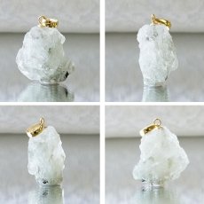 画像2: フェナカイト ラフ 原石 ペンダントトップ K18 9.6ct AAランク 日本製 【 1点もの 】ロシア産 ラフ原石 Phenakite 希少石 レア  誕生石 天然石 原石アクセサリー フェナス石 鉱物 pendant ネックレス 【 送料無料 】パワーストーン 浄化 お守り 天然石 カラーストーン (2)