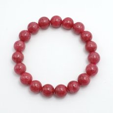 画像3: ロードナイト ブレスレット 10mm ブラジル産 【 一点もの 】 ブレス Rhodonite バラ色 天然石ブレスレット アクセサリー お守り 浄化 天然石 パワーストーン カラーストーン (3)