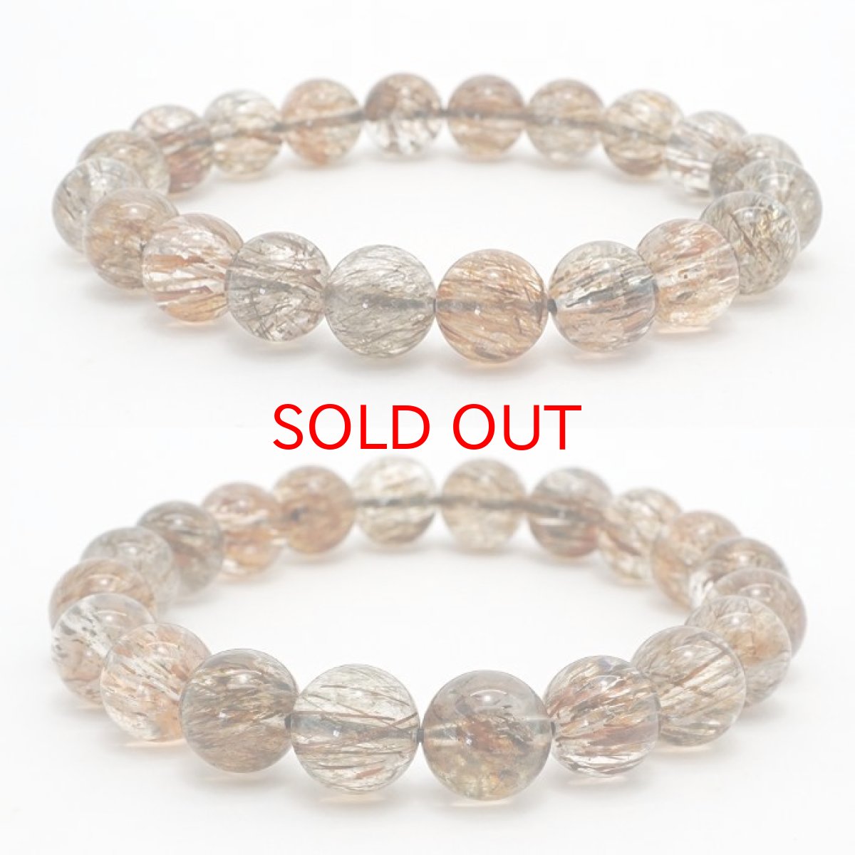 画像2: 【20%OFFセール】 ミックスルチル ブレスレット 10mm ブラジル産 【 1点もの 】 ルチルクォーツ 金紅石入り水晶 黄金色 ゴールド ルチル ブレス 浄化 お守り 天然石 パワーストーン カラーストーン (2)