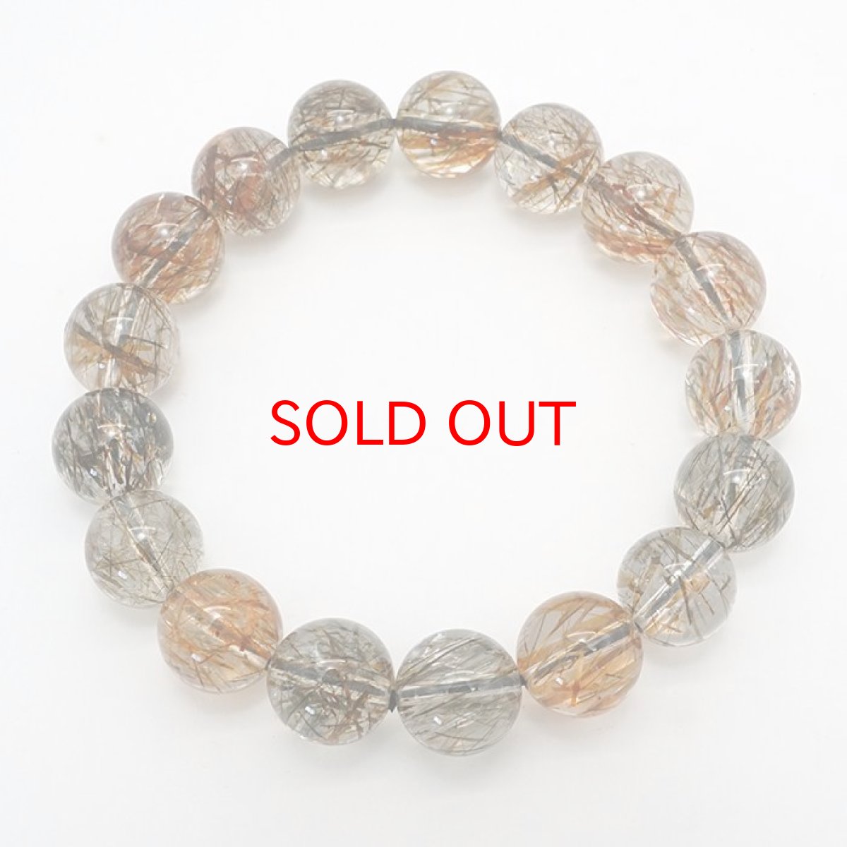 画像3: ミックスルチル ブレスレット 12mm ブラジル産 【 1点もの 】 ルチルクォーツ 金紅石入り水晶 黄金色 ゴールド ルチル ブレス 浄化 お守り 天然石 パワーストーン カラーストーン (3)