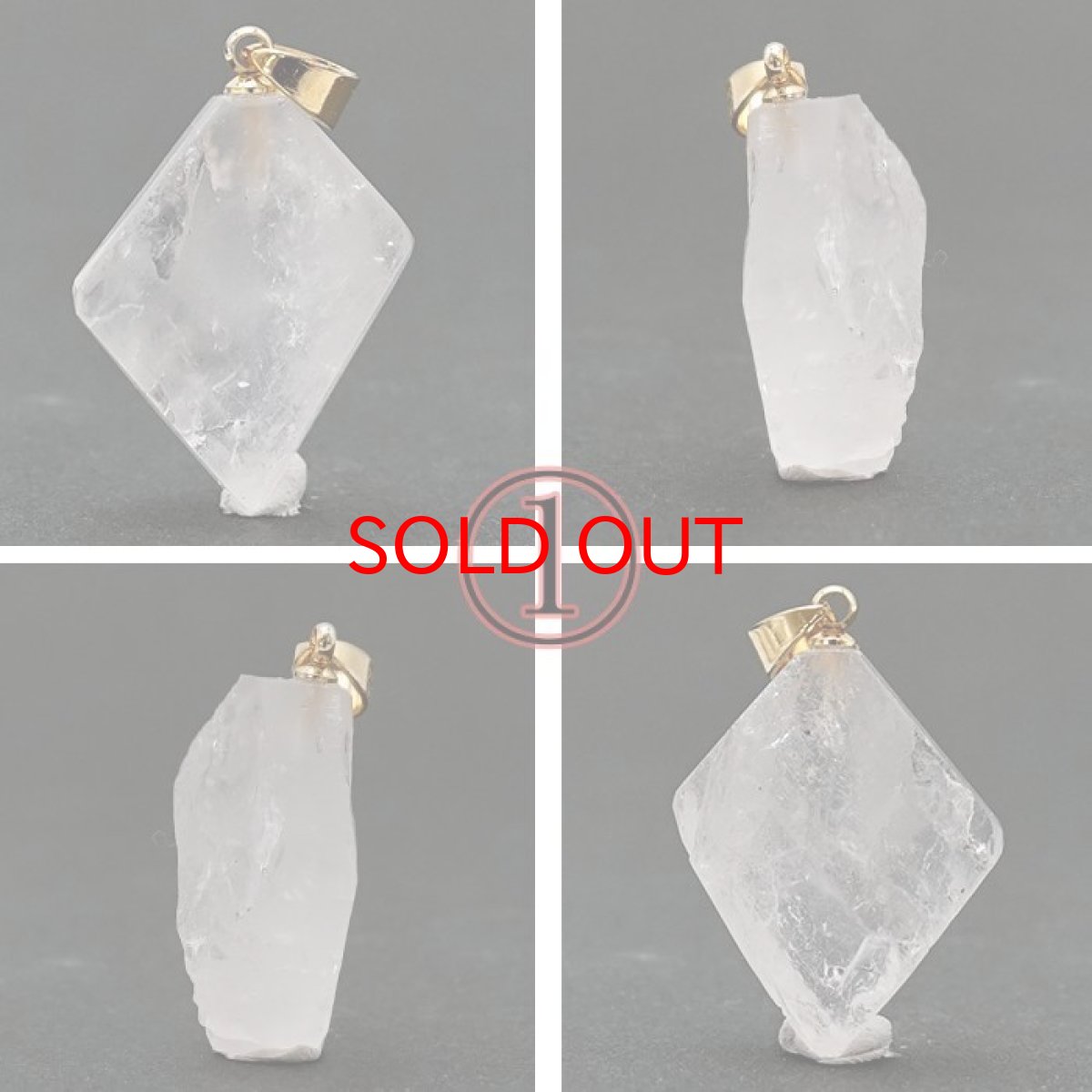画像2: 【 一点物 】 【 日本の石 】 黒平白水晶 ペンダントトップ 山梨県産 日本製 白水晶 Kurobera Quartz ゴールド お守り 浄化 国産水晶 天然石 パワーストーン 日本銘石 カラーストーン (2)