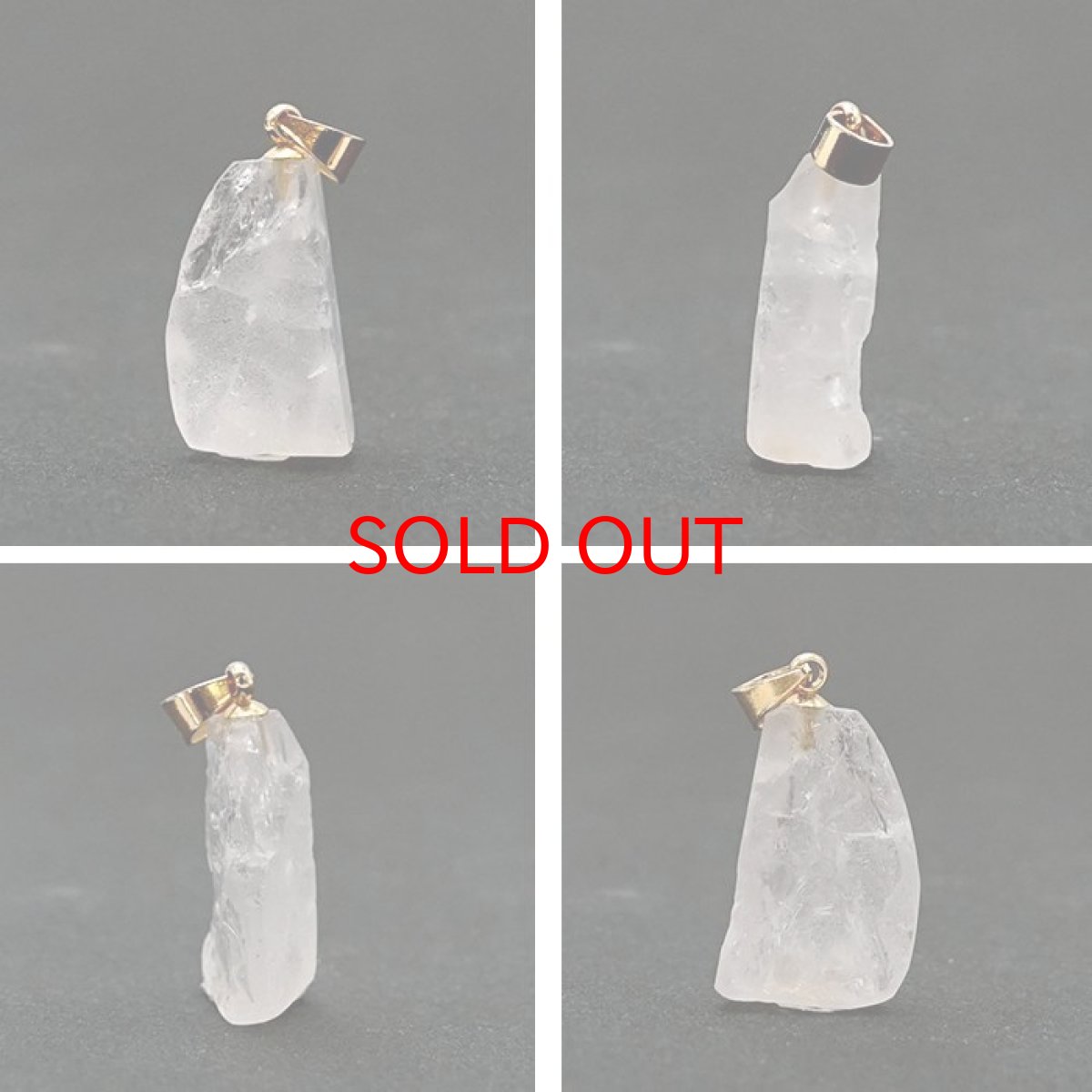 画像2: 【 一点物 】 【 日本の石 】 黒平白水晶 ペンダントトップ 山梨県産 日本製 白水晶 Kurobera Quartz ゴールド お守り 浄化 国産水晶 天然石 パワーストーン 日本銘石 カラーストーン (2)