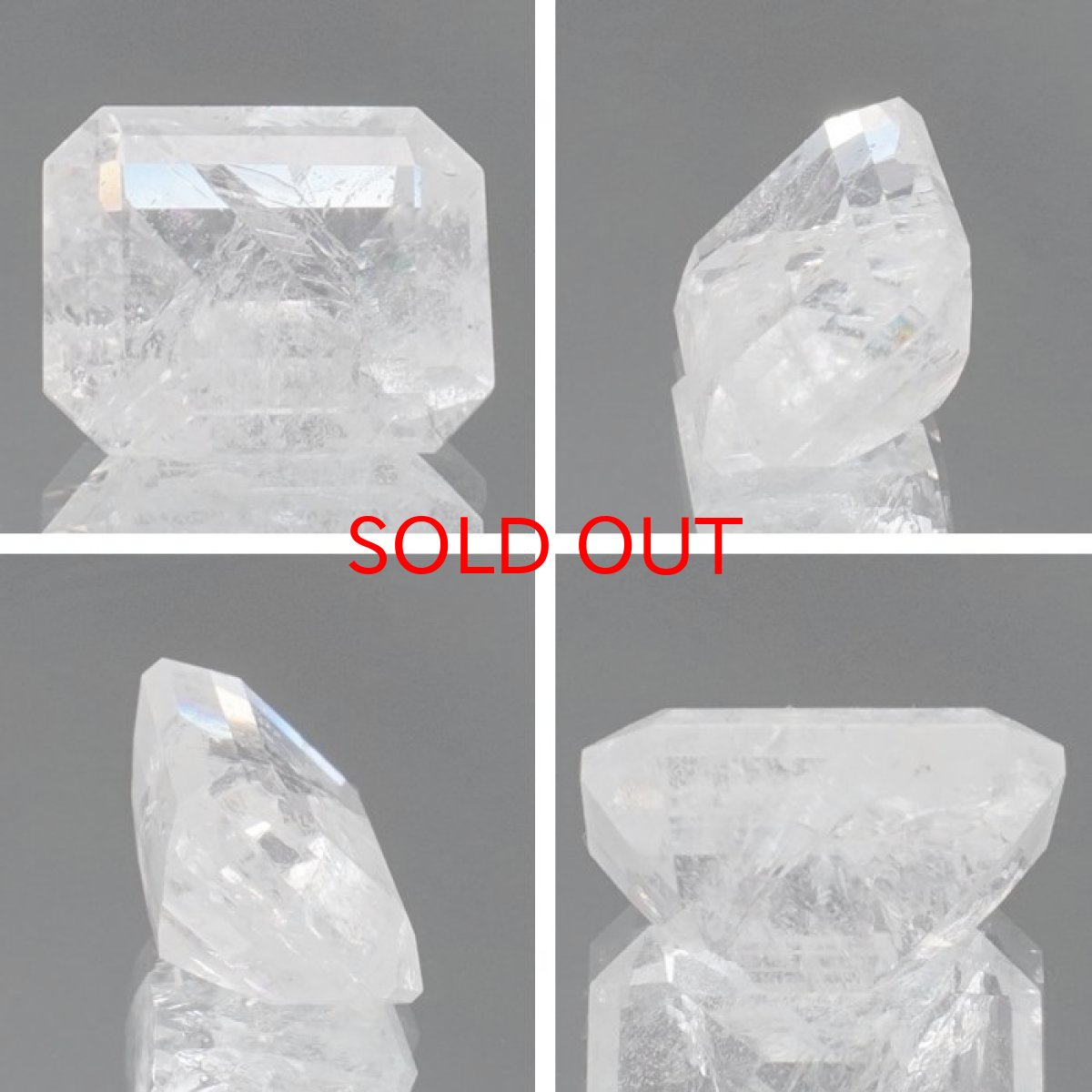 画像2: フェナカイト ルース 約7.2ct エメラルドカット 【 一点もの 】 ロシア産 フェナス石 Phenakite 希少石 レア 誕生石 裸石 鉱物 浄化 お守り 天然石 パワーストーン カラーストーン (2)