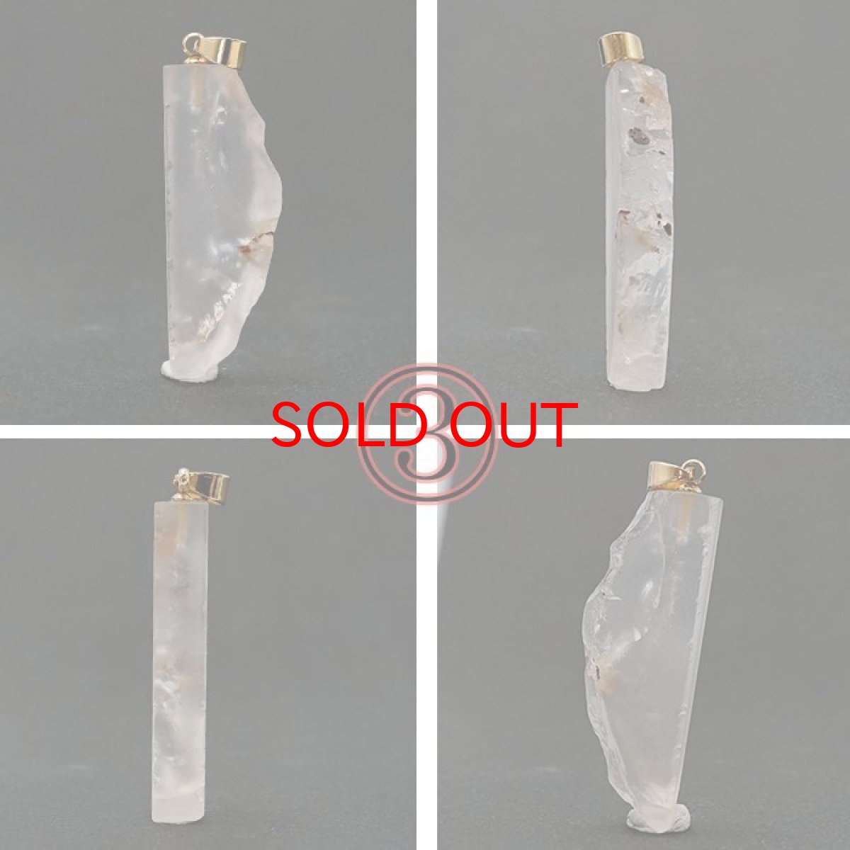 画像4: 【 一点物 】 【 日本の石 】 黒平白水晶 ペンダントトップ 山梨県産 日本製 白水晶 Kurobera Quartz ゴールド お守り 浄化 国産水晶 天然石 パワーストーン 日本銘石 カラーストーン (4)