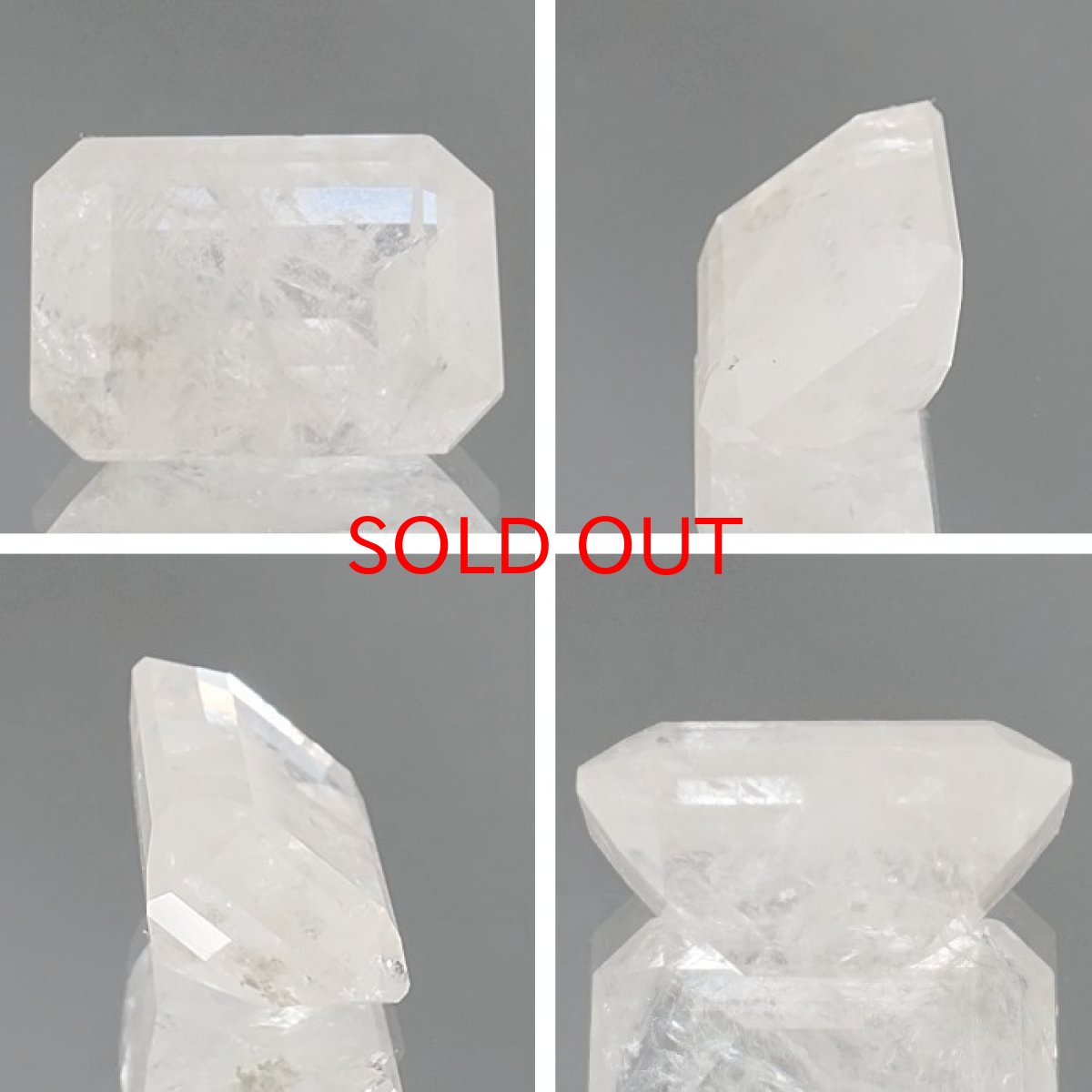 画像2: フェナカイト ルース 約6.7ct エメラルドカット ロシア マリシェボ産 【 一点もの 】 フェナス石 Phenakite 希少石 レア 誕生石 裸石 鉱物 浄化 お守り 天然石 パワーストーン カラーストーン (2)