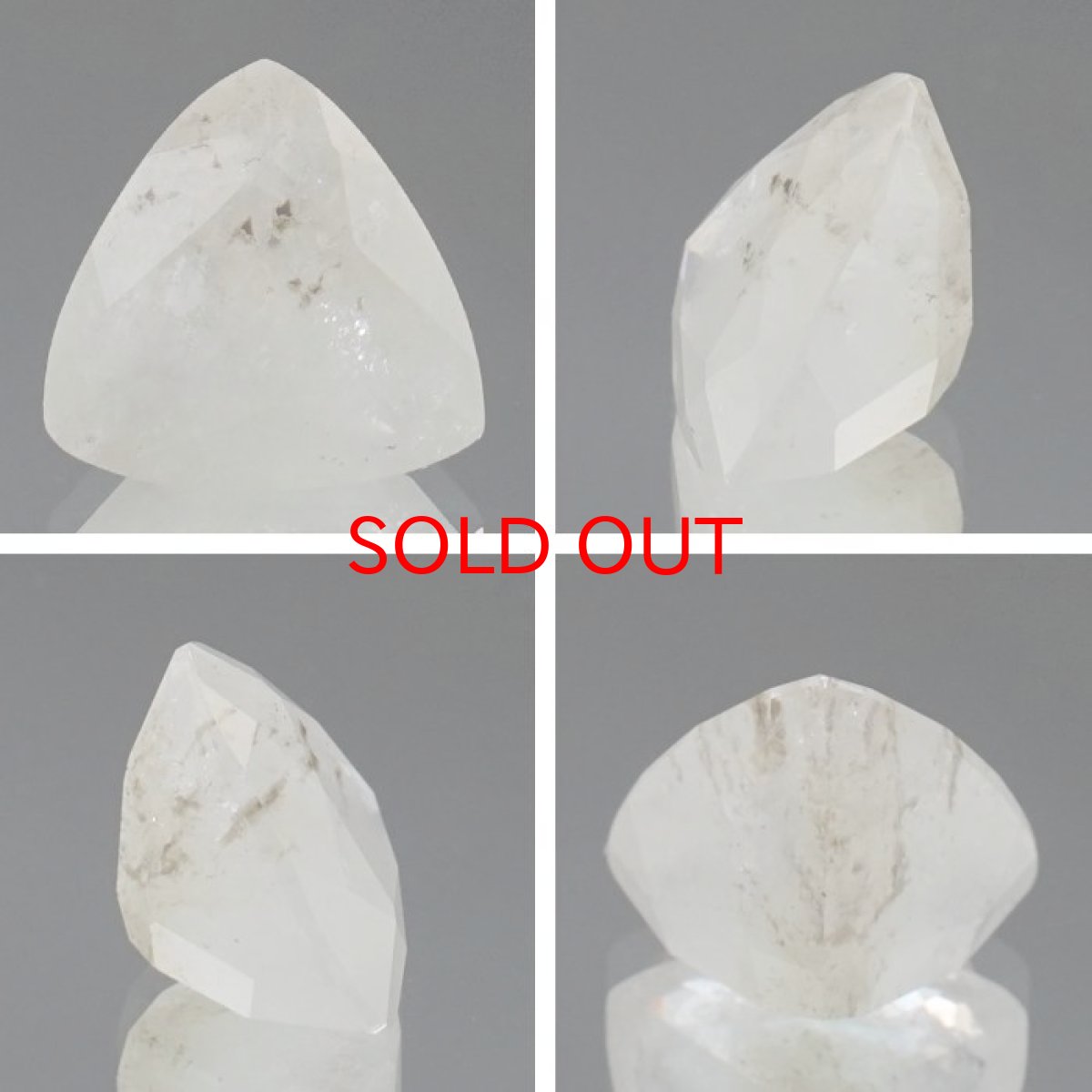 画像2: フェナカイト ルース 約4.7ct トリリアンカット 【 一点もの 】 ロシア産 フェナス石 Phenakite 希少石 レア 誕生石 裸石 鉱物 浄化 お守り 天然石 パワーストーン カラーストーン (2)