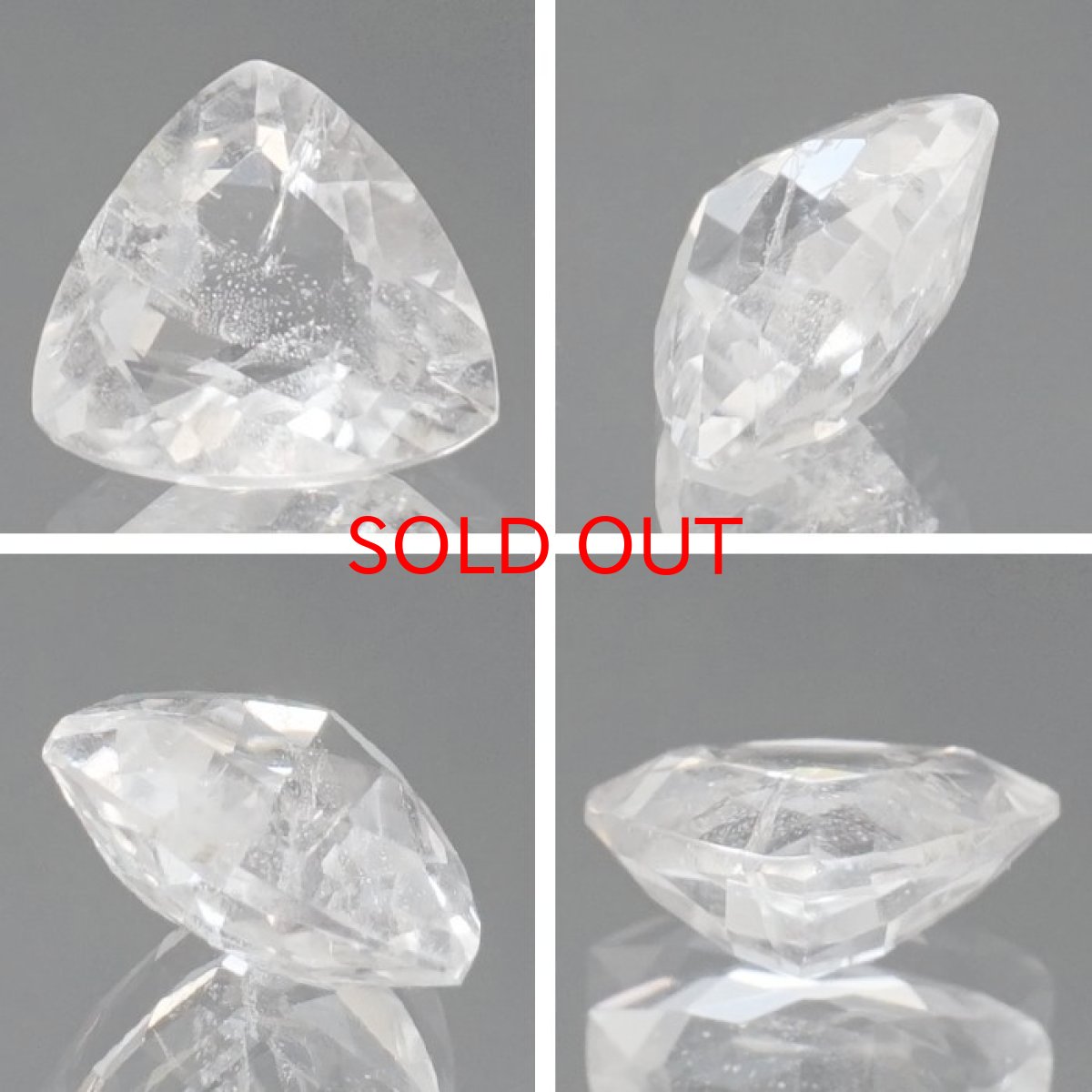 画像2: フェナカイト ルース 約1.8ct トリリアンカット 【 一点もの 】 ロシア産 フェナス石 Phenakite 希少石 レア 誕生石 裸石 鉱物 浄化 お守り 天然石 パワーストーン カラーストーン (2)