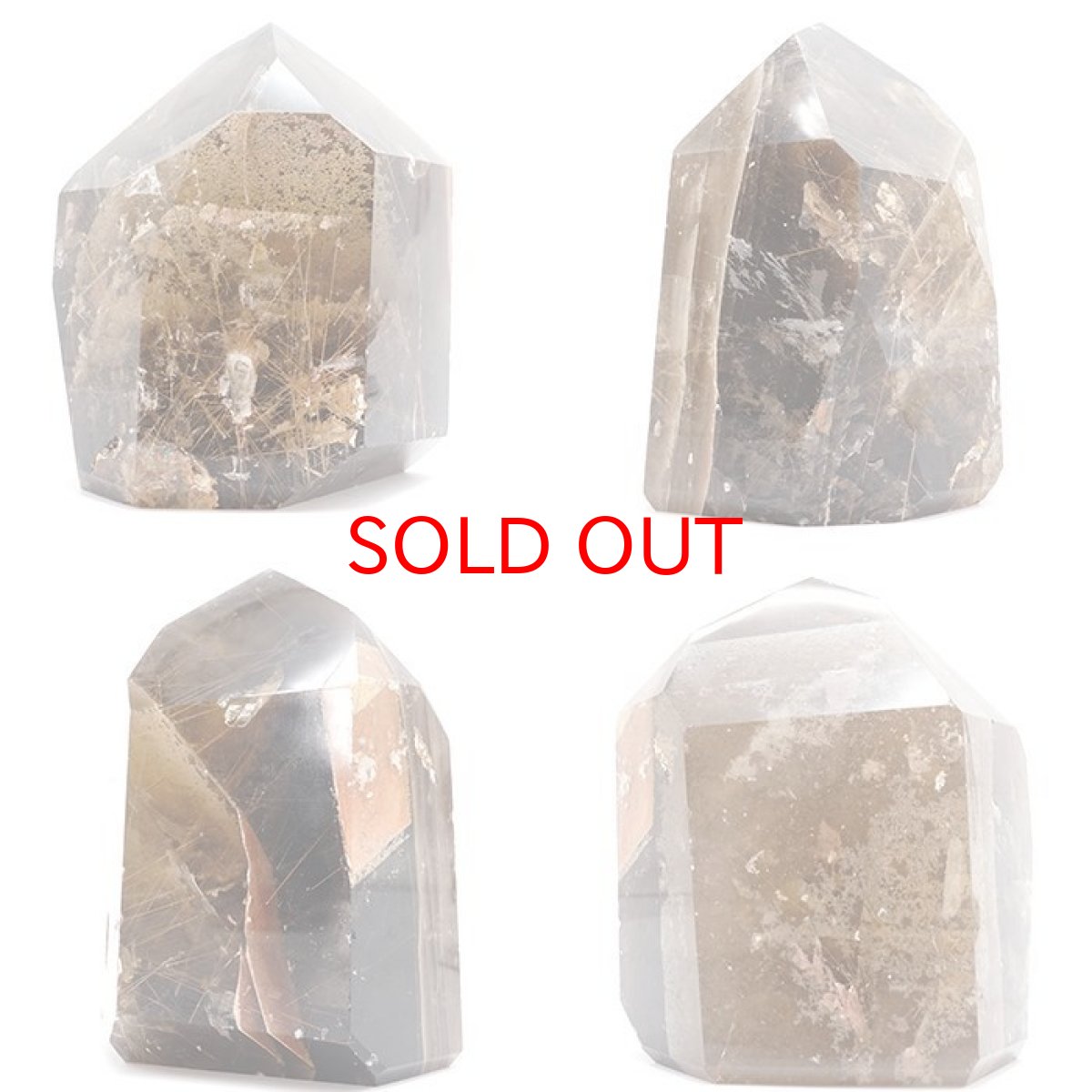 画像5: スモーキーガーデンクォーツ  六角柱 ルチルクオーツ【 一点もの 】 Smoky Garden quartz 庭園水晶 水晶 ブラジル産 浄化 空間 リフレッシュ パワーチャージ 【 送料無料 】天然石 パワーストーン カラーストーン 【希少】 (5)