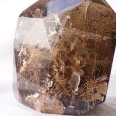 画像4: スモーキーガーデンクォーツ  六角柱 ルチルクオーツ【 一点もの 】 Smoky Garden quartz 庭園水晶 水晶 ブラジル産 浄化 空間 リフレッシュ パワーチャージ 【 送料無料 】天然石 パワーストーン カラーストーン　【希少】 (4)