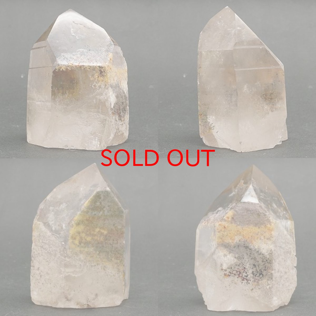 画像3: ガーデンクォーツ  ポイント 原石 六角柱 【 一点もの 】 Garden quartz 庭園水晶 水晶 ブラジル産 浄化 空間 リフレッシュ パワーチャージ 【 送料無料 】天然石 パワーストーン カラーストーン (3)