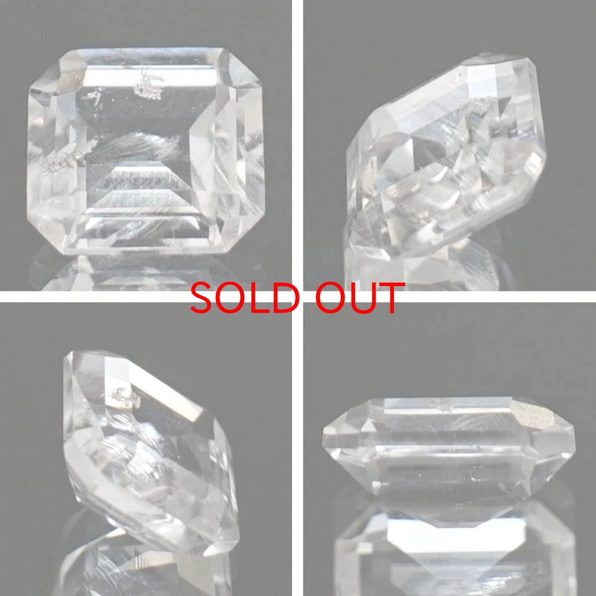 画像2: フェナカイト ルース 約1.3ct エメラルドカット ロシア マリシェボ産 【 一点もの 】 フェナス石 Phenakite 希少石 レア 誕生石 裸石 鉱物 浄化 お守り 天然石 パワーストーン カラーストーン (2)